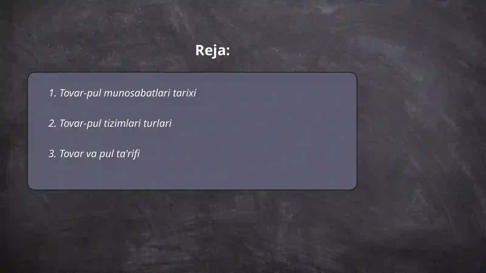 Tovar-pul munosabatlari 2