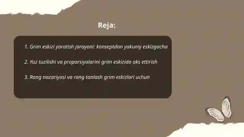 Grim eskizi ustida ishlash 2