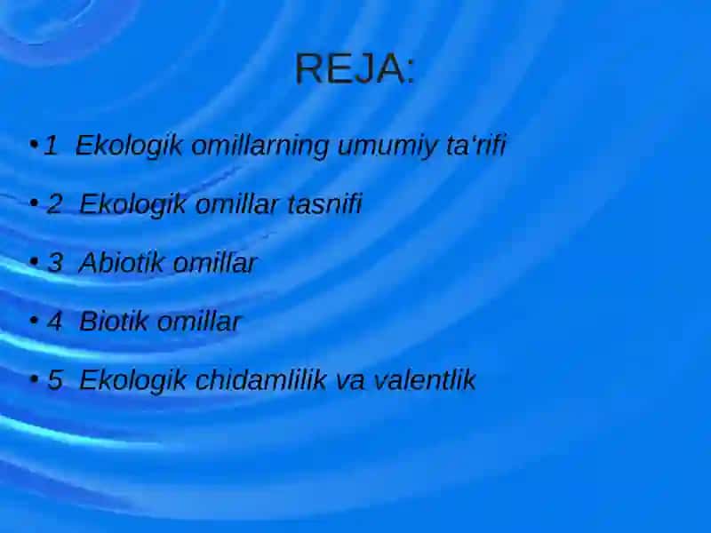 Ekologik Omillar 2