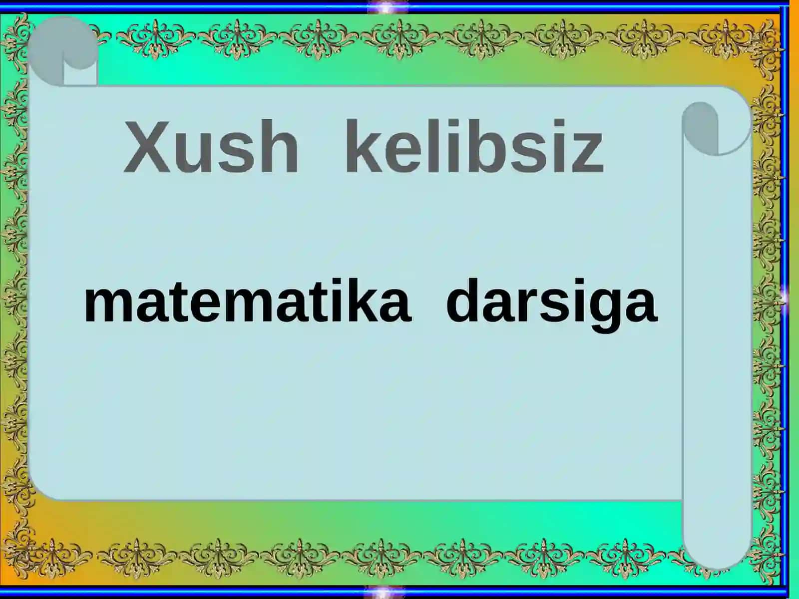 "Sonli ifodalarning qiymatini hisoblash" 2