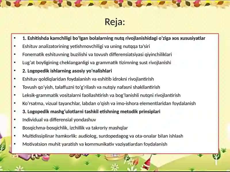 Logopedik ishlar 2