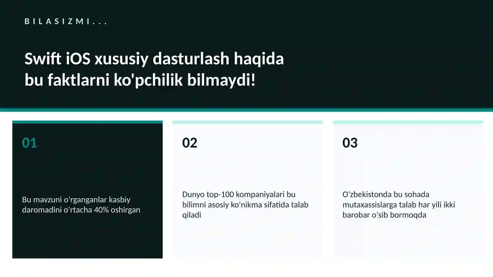 Swift iOS xususiy dasturlash 2
