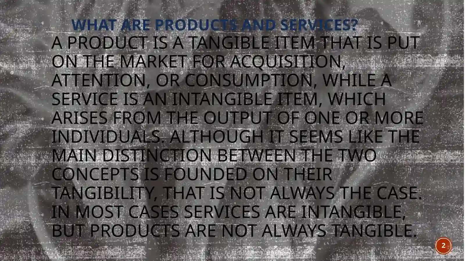 Products and Services 2
