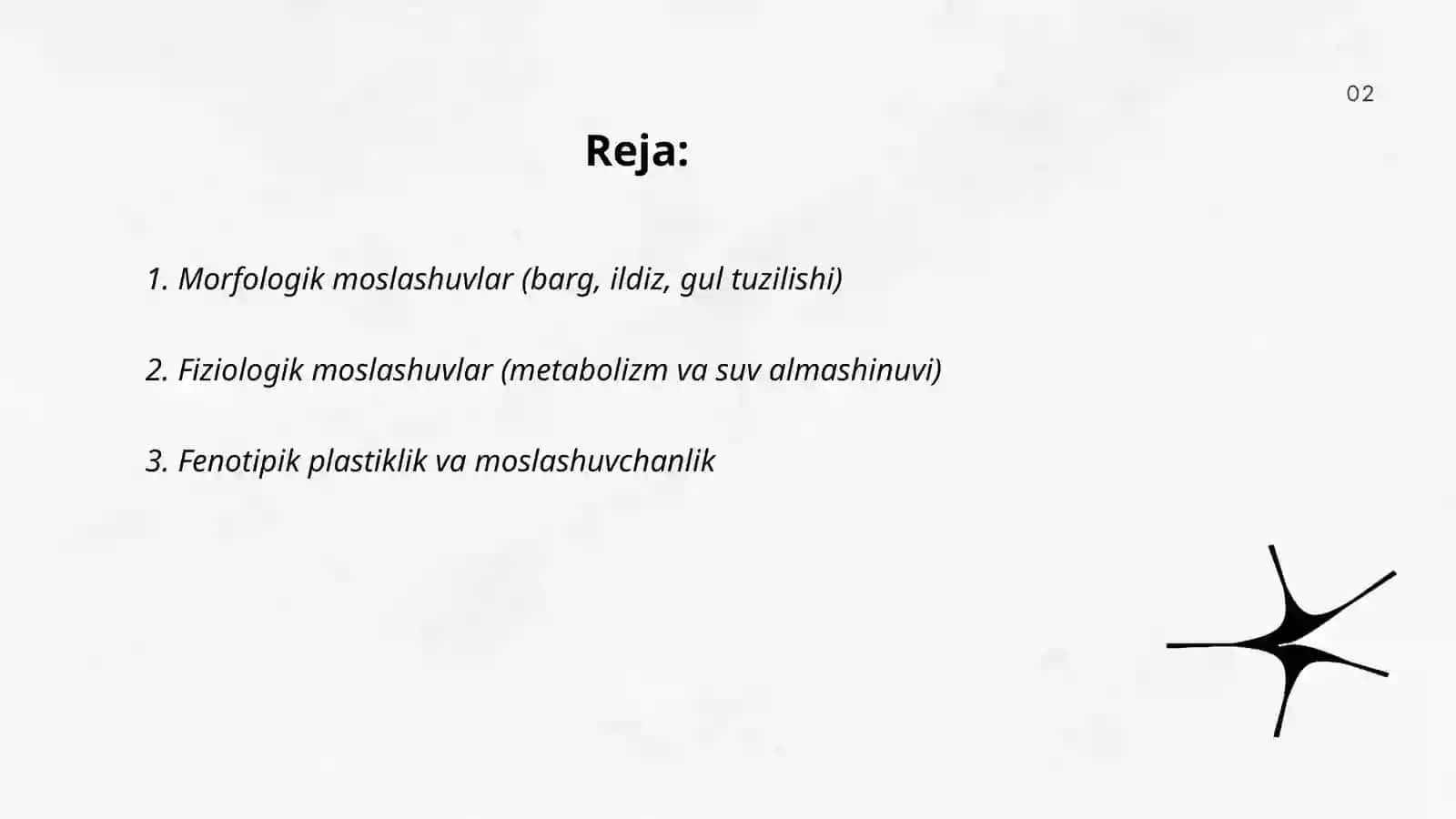 Oʻsimliklarning yangi muhitga moslashuvi 2
