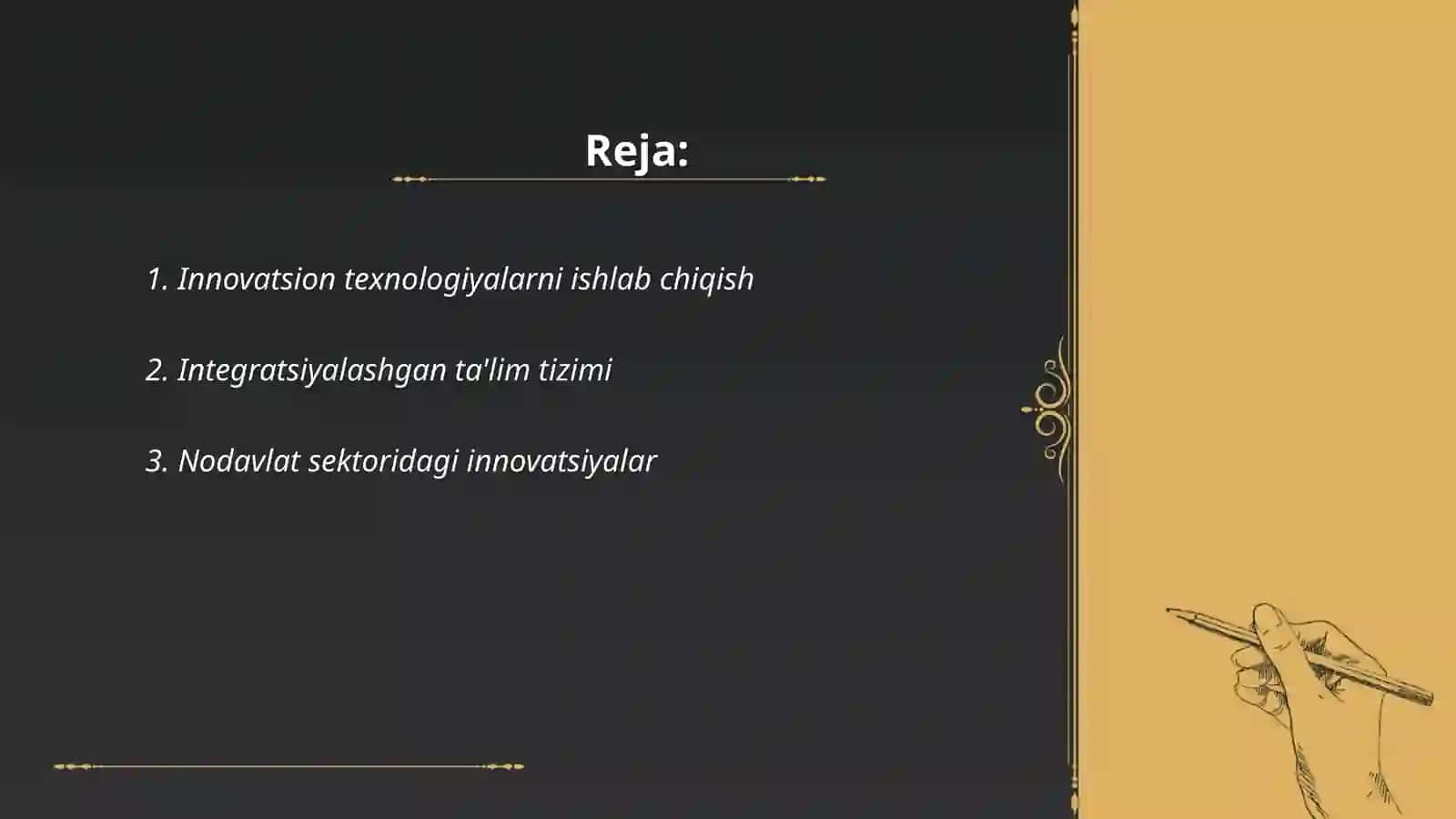Innovatsiya va integratsiya 2