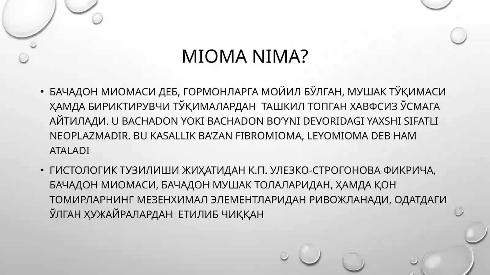 Bachadon miomasi 2