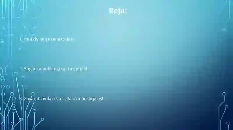 Mulkiy sug'urta 2