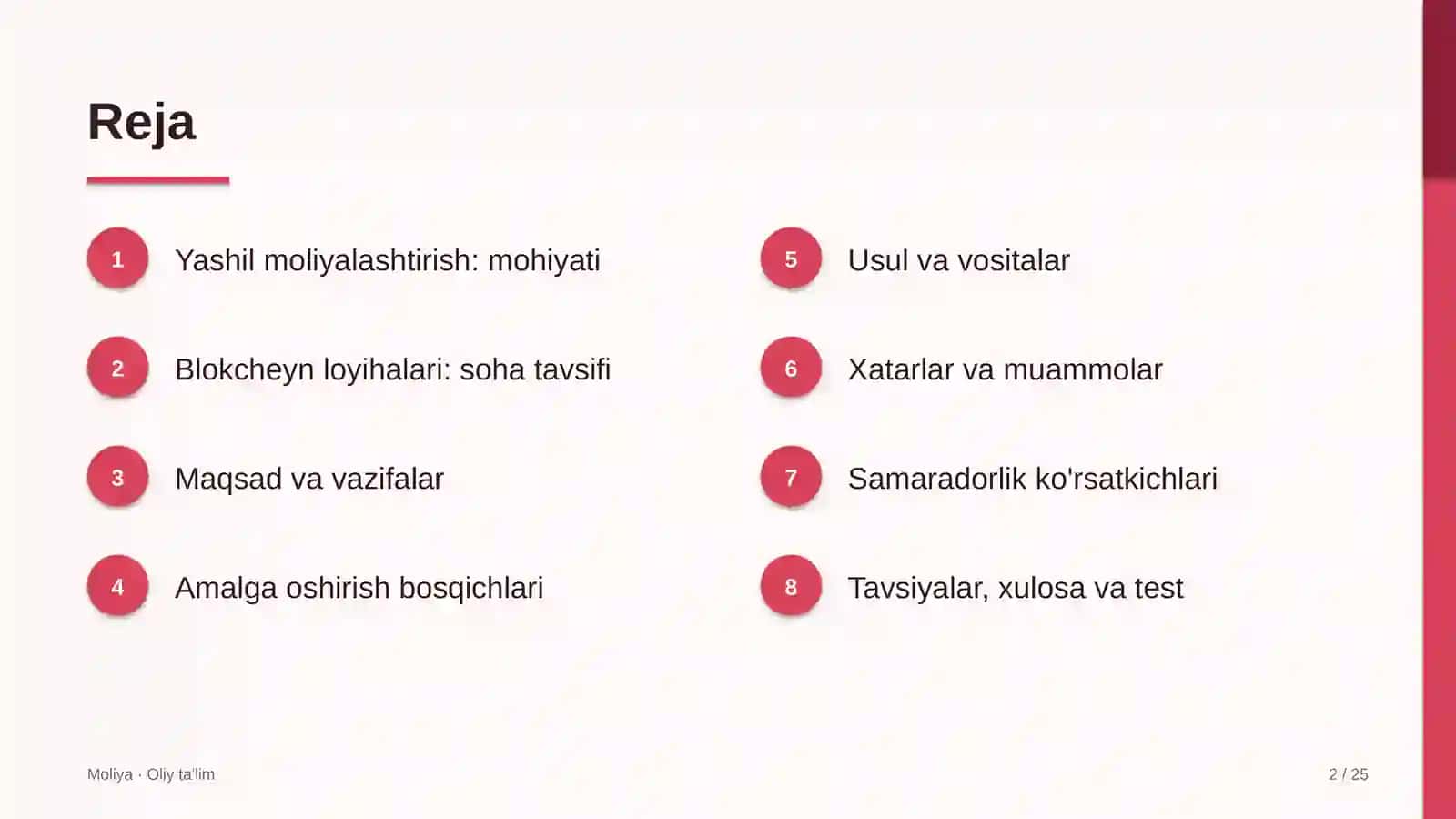 Blokcheyn loyihalarida yashil moliyalashtirish 2