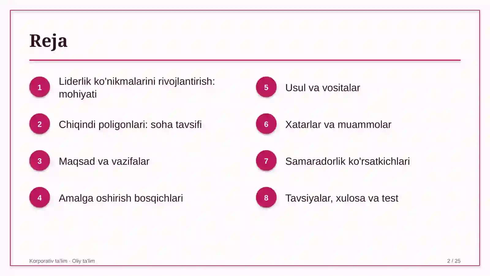 Liderlik ko'nikmalarini rivojlantirish: mohiyati 2
