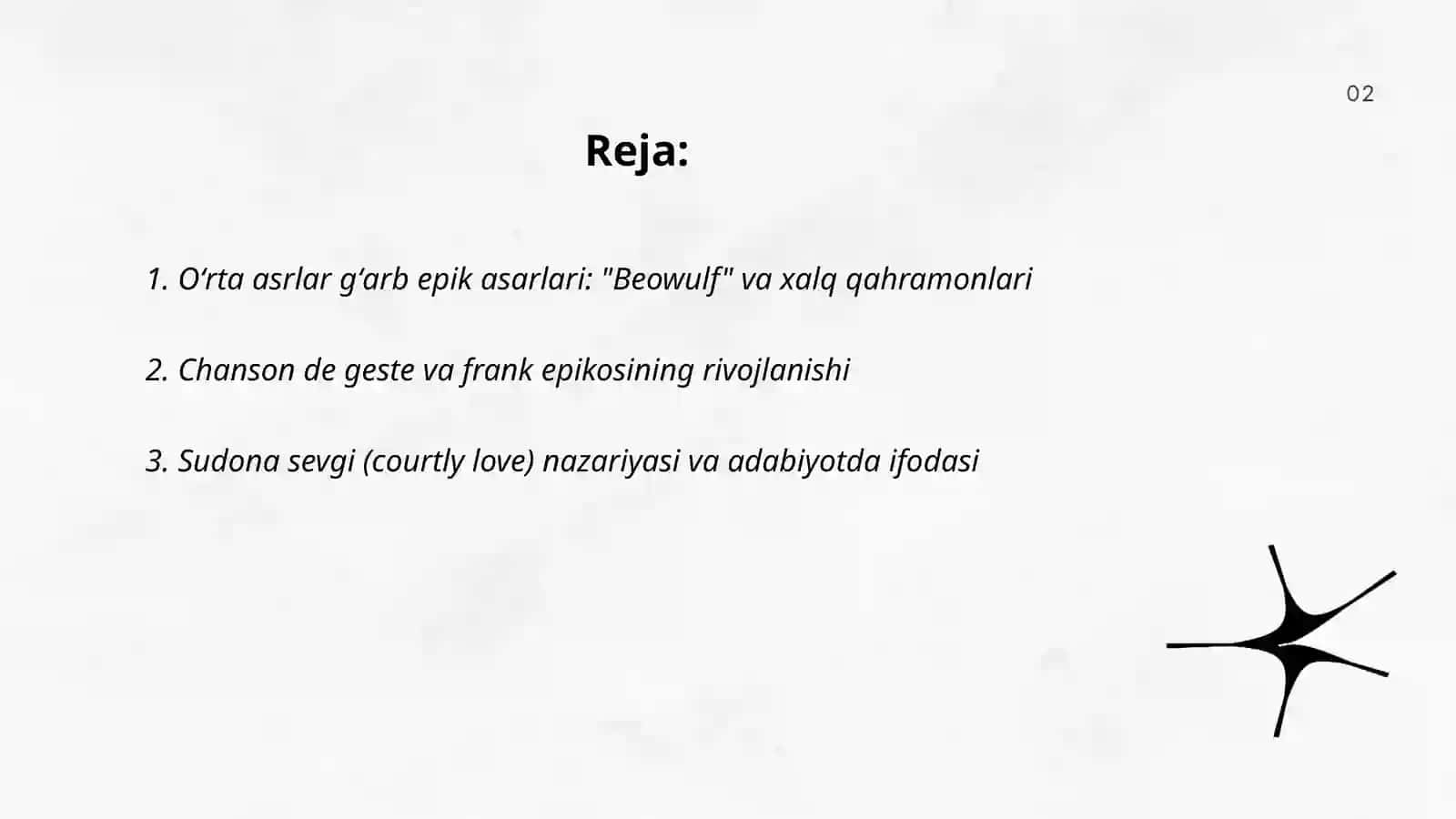 Oʻrta asrlar Gʻarb adabiyoti 2
