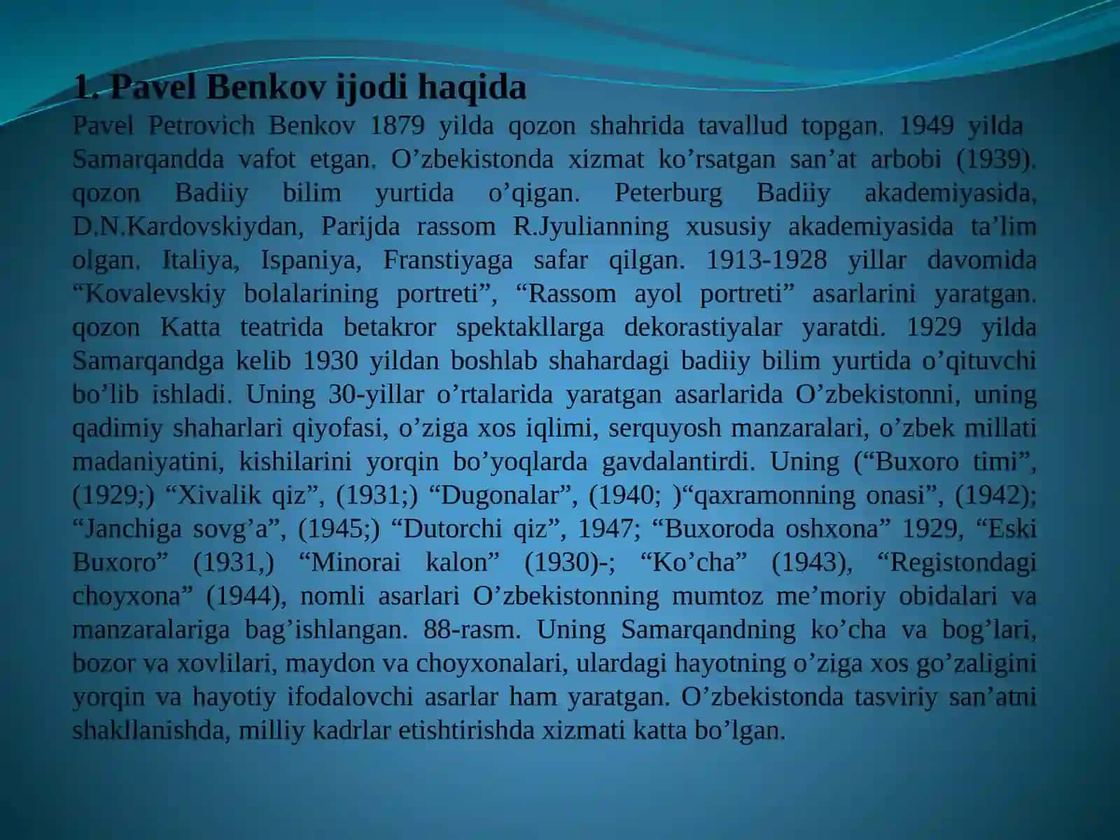 Pavel Benkov ijodi haqida.pptx 2