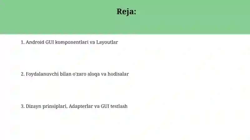 Android GUI 2