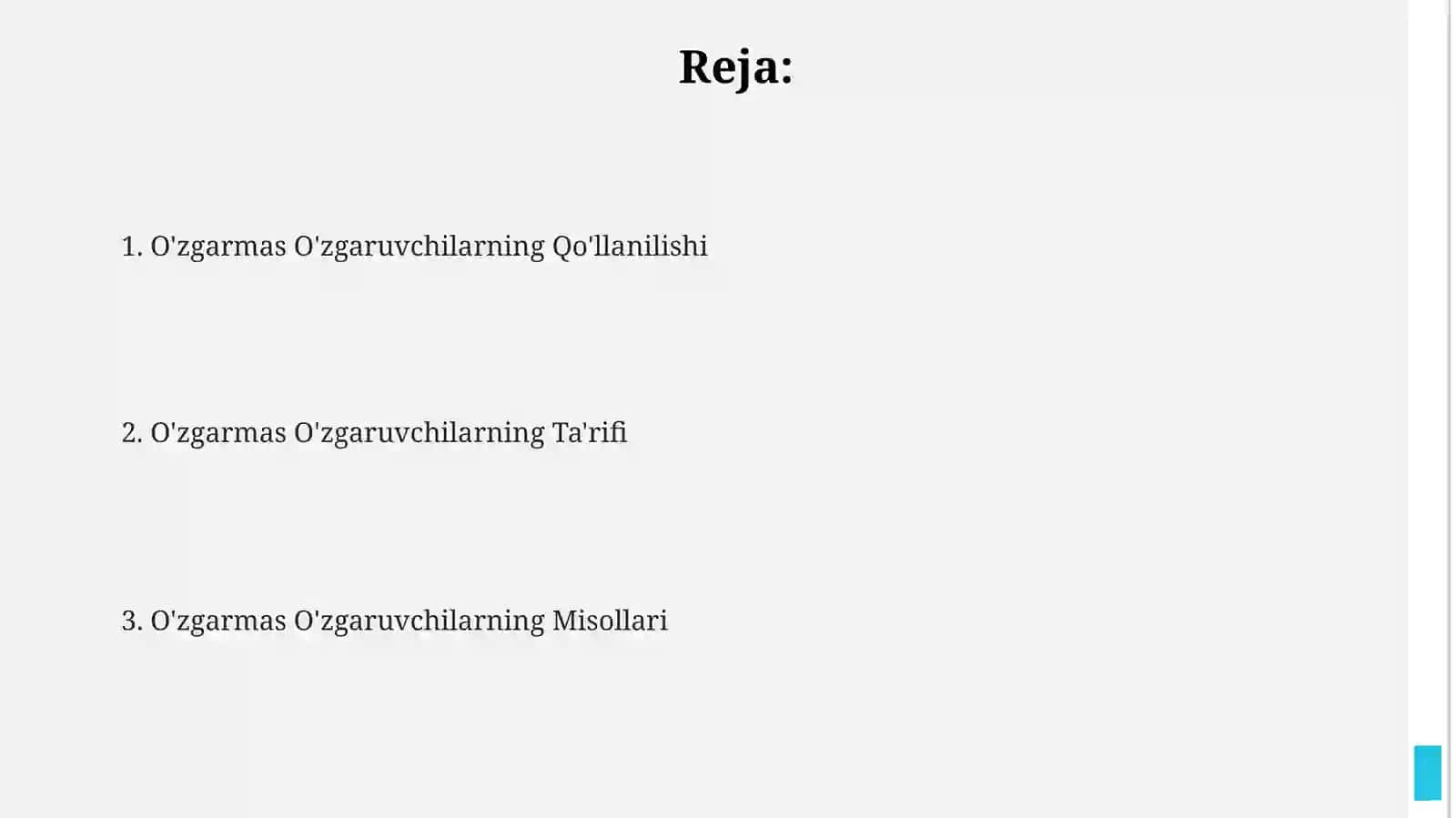 Turlangan oʻzgarmaslar 2