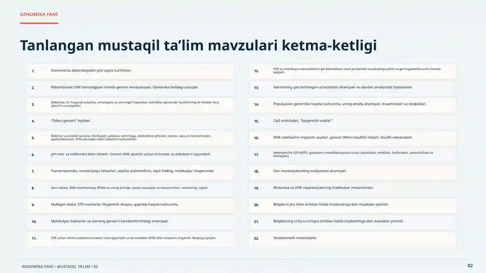 GENOMIKA FANI 2