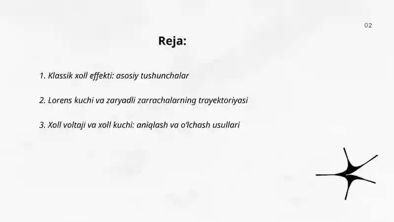 Klassik va xoll effekti 2