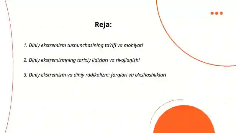 Diniy ekstremizm tushunchasi 2