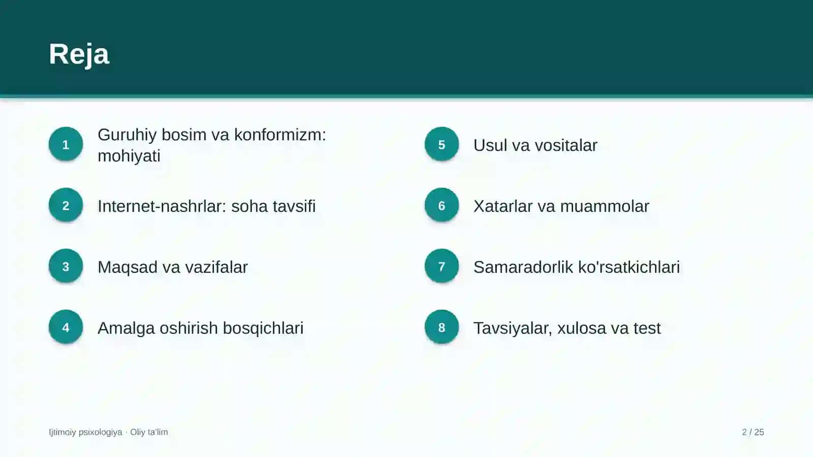 Internet-nashrlarda guruhiy bosim va konformizm 2