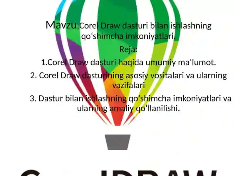 Corel Draw dasturi 2