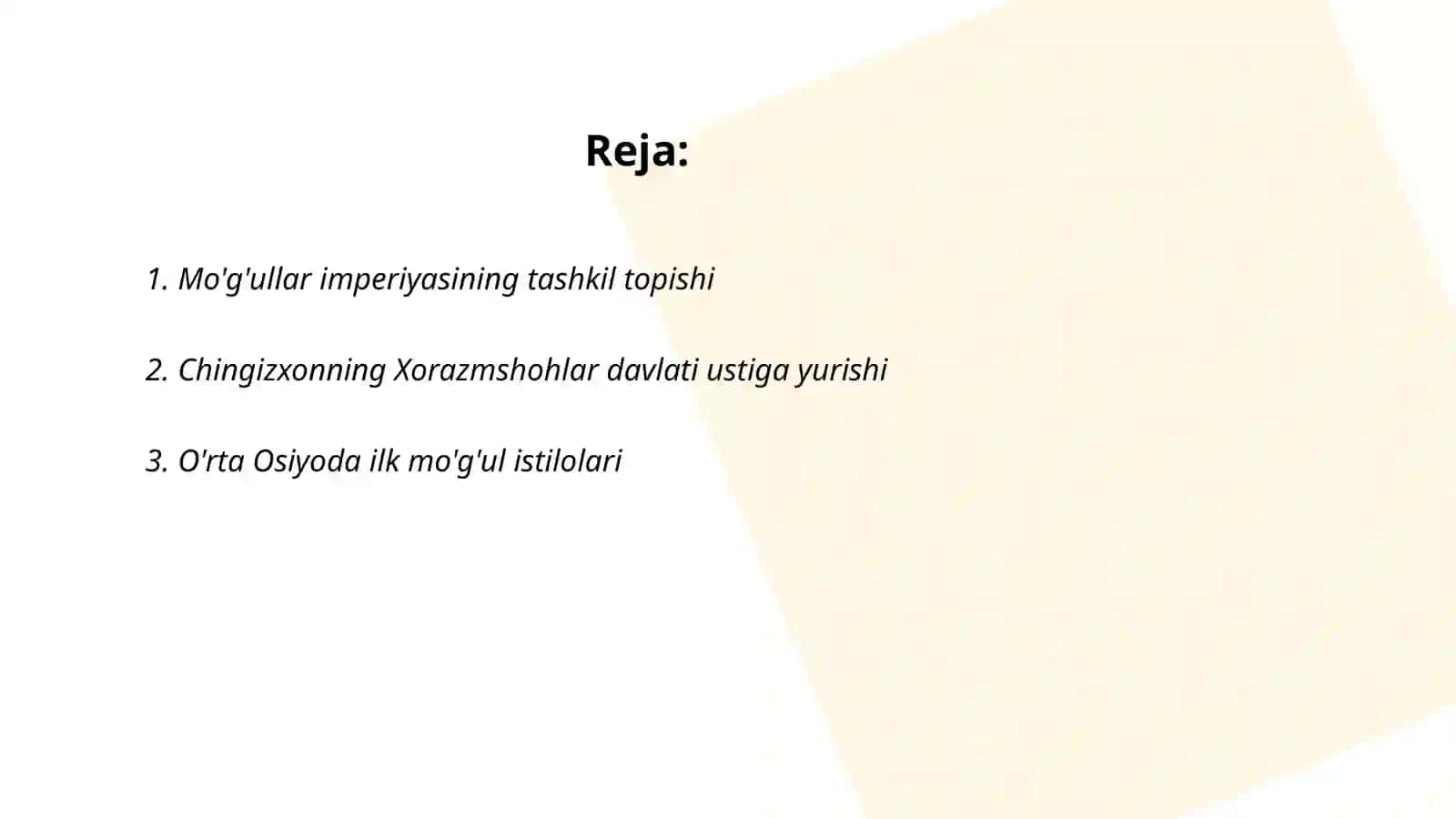 Mo'g'ullar imperiyasi tarixi 2