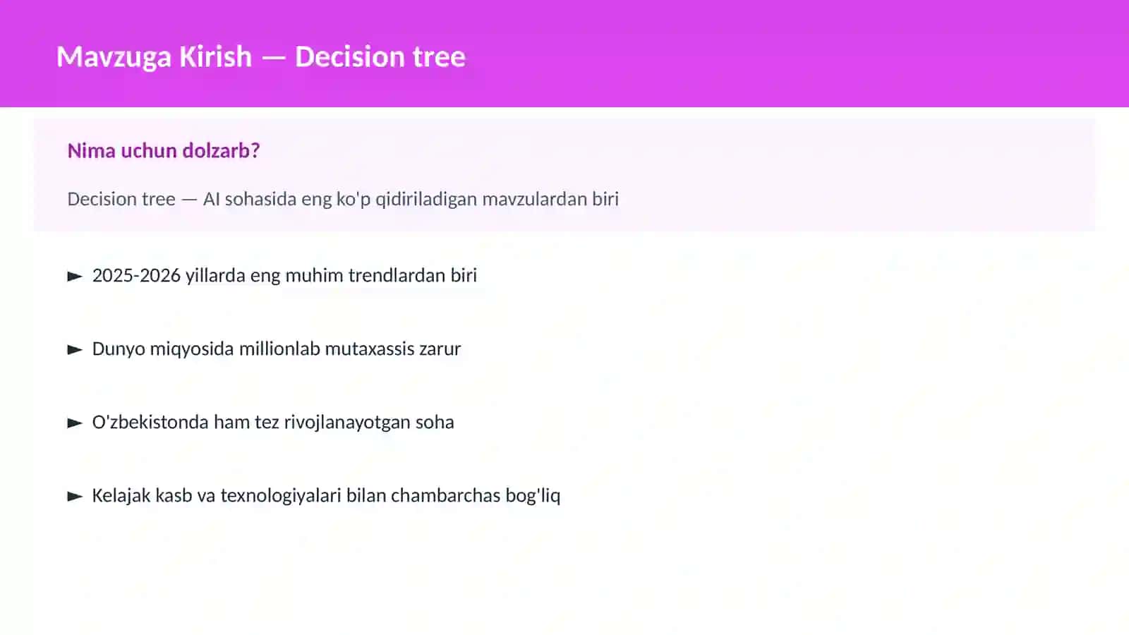 Decision tree 2