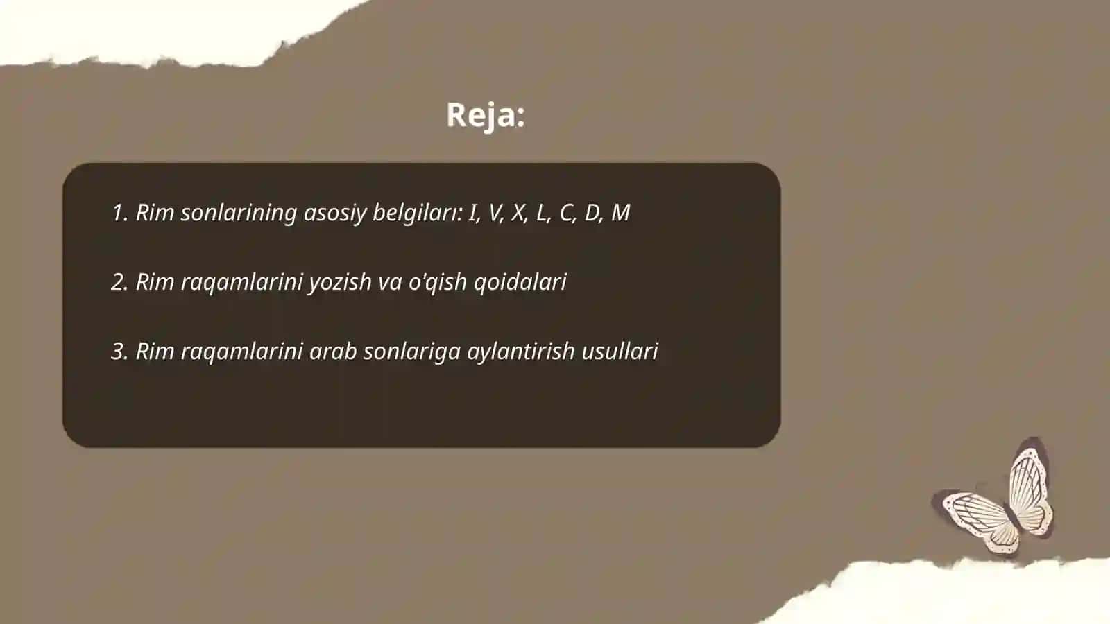Rim sonlari. Rim kalendari 2