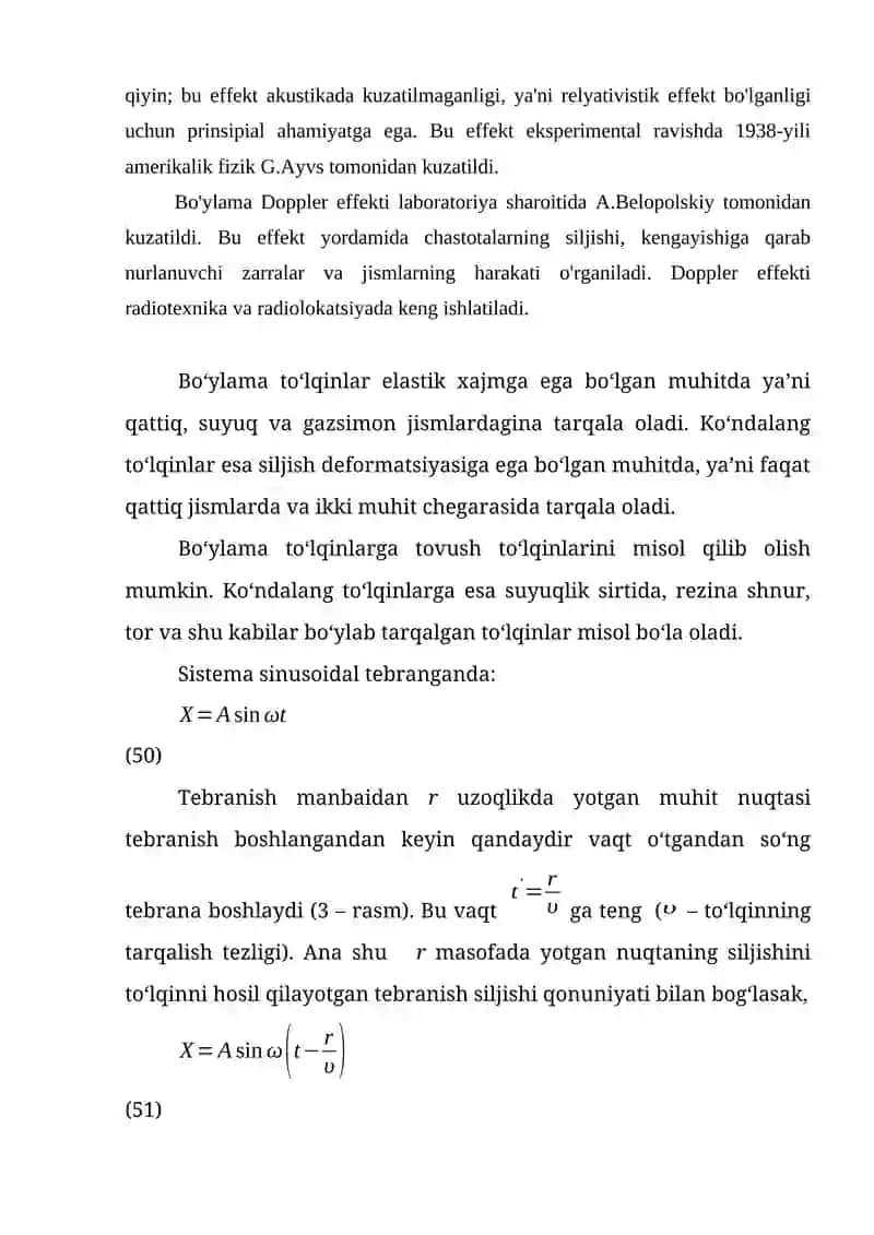 Doppler Effekti. Ultratovushlar 2