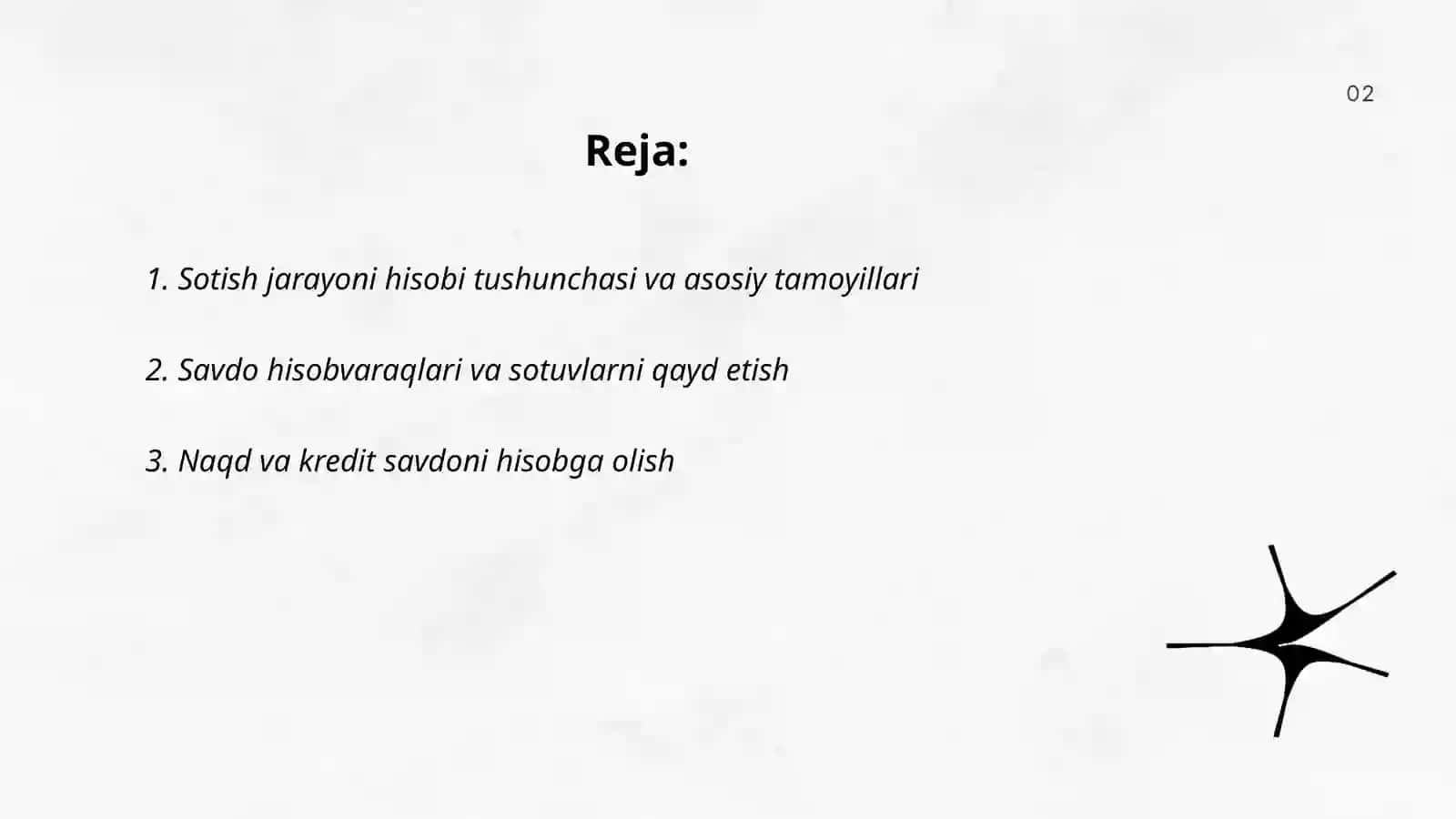 Sotish jarayoni hisobi 2