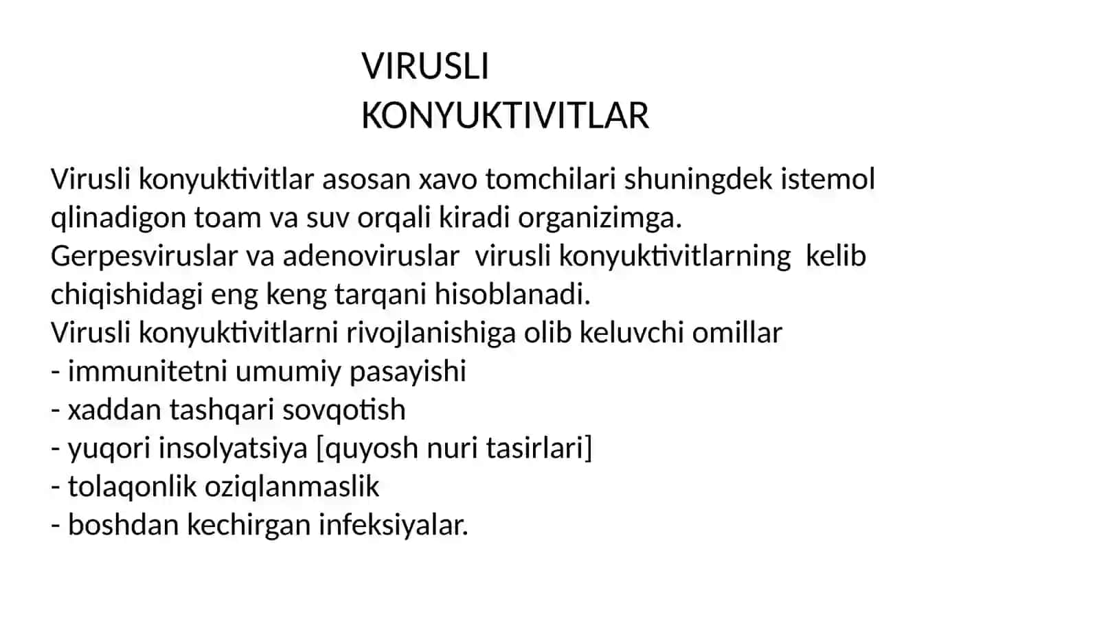 Virusli konyuktivit 2