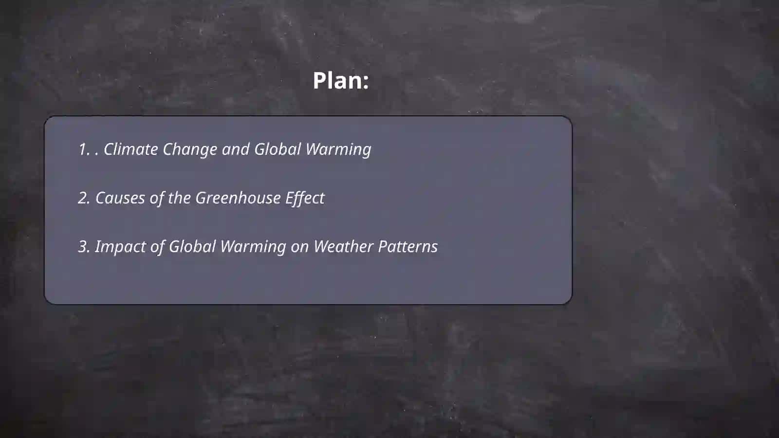 Global Warming and Greenhouse Effects 2