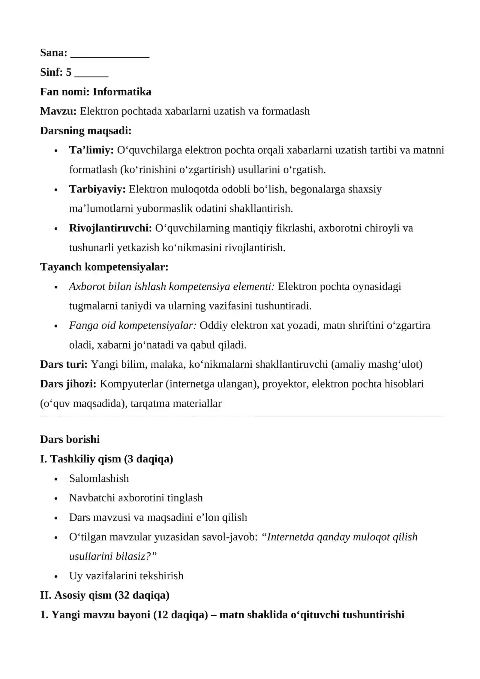 5-sinf informatika ochiq dars ishanmasi4-chorak 2