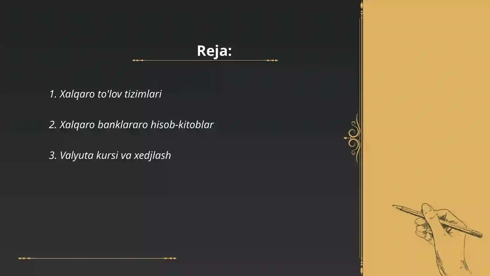 Xalqaro to'lov tizimlari 2