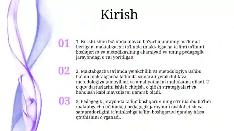 Maktabgacha Ta'Lim Tashkiloti Rahbari Va Metodisini Ish Faoliyati Va Uni Pedogagik Jarayonda Tashkil Etishdagi OʻRni 2