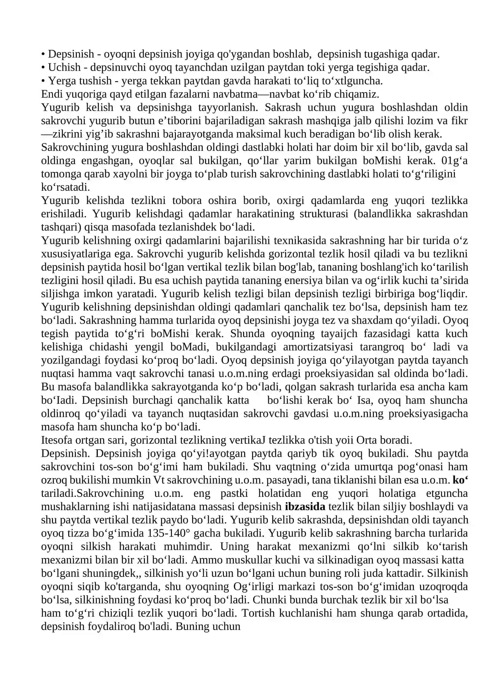 Sakrash va sakrash turlari 2