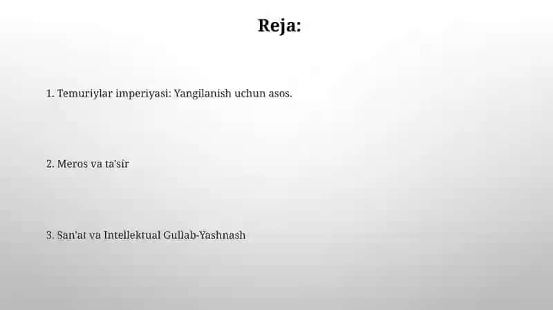 Temuriylar davlati renessansi 2