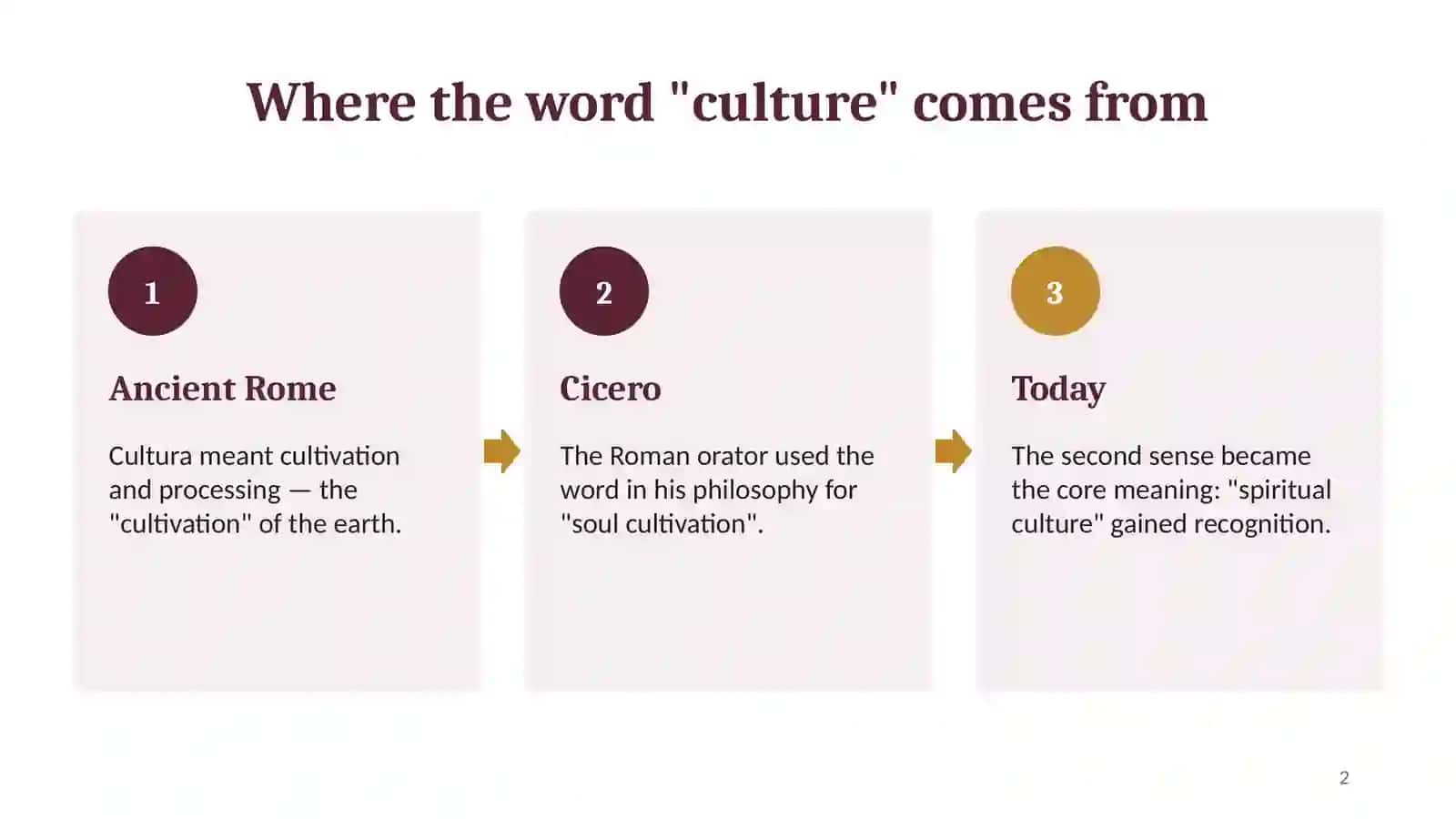 Defining Concepts of Culture 2