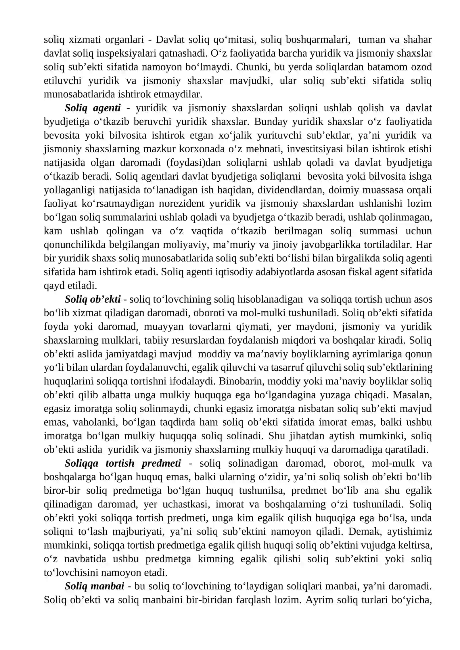 Soliq elementlari 2