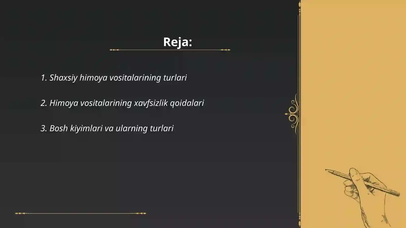 Shaxsiy himoya vositalari 2