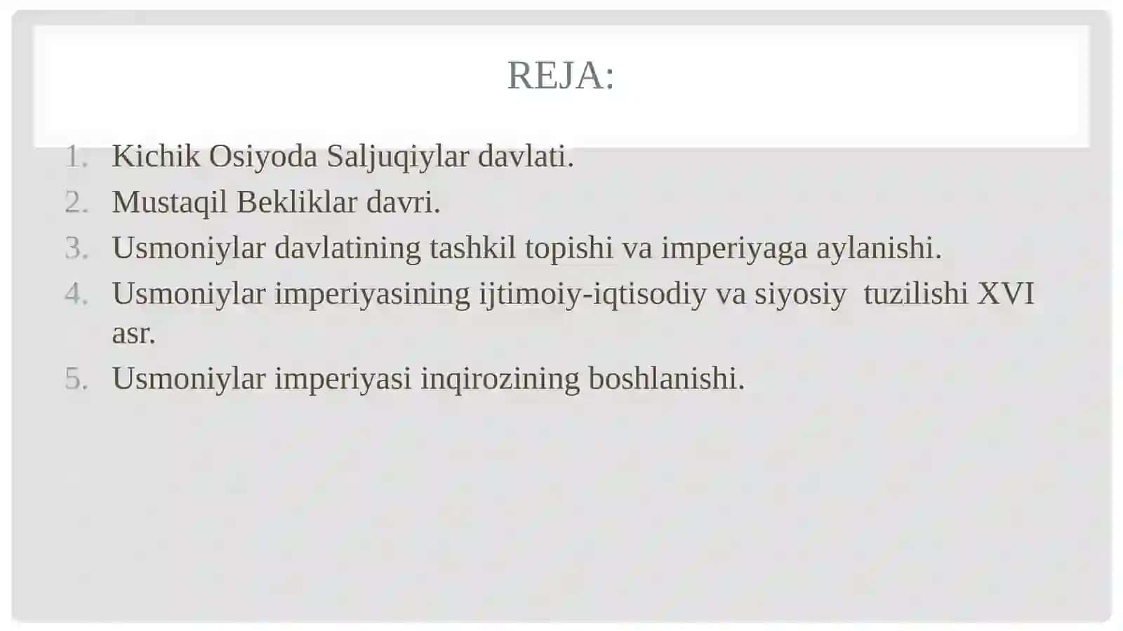 O‘rta  asrlarda  Turkiya 2