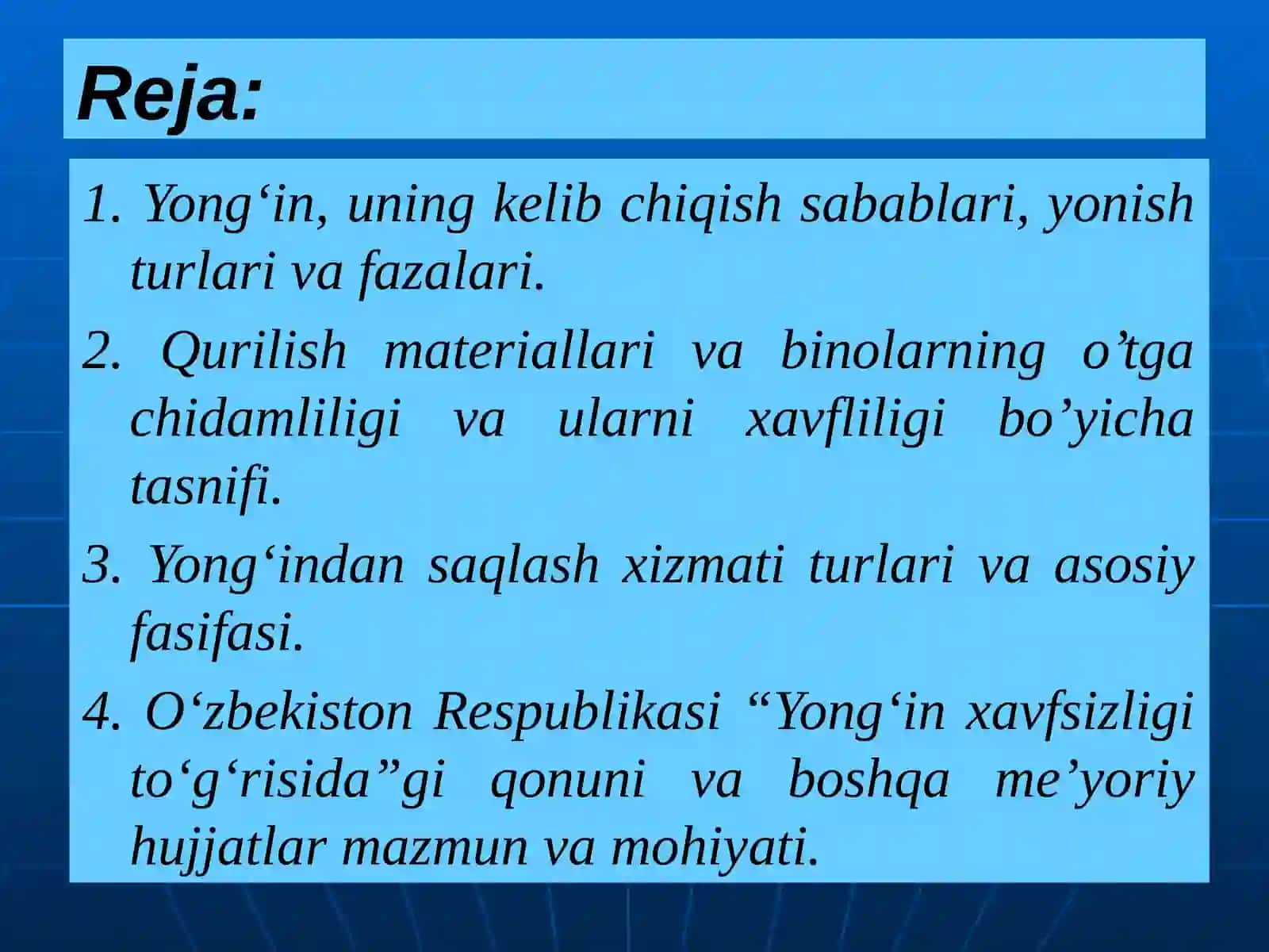 Yong‘in Xavfsizligi Asoslari 2