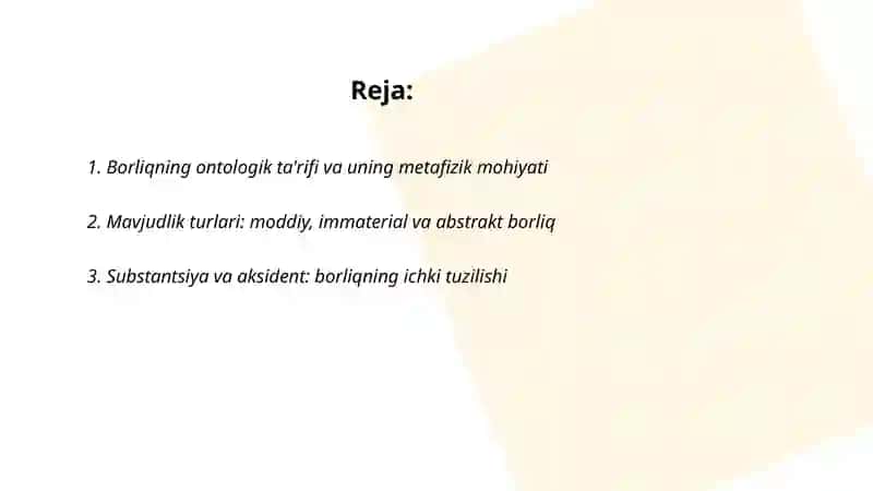 Borliq(Ontologiya) 2