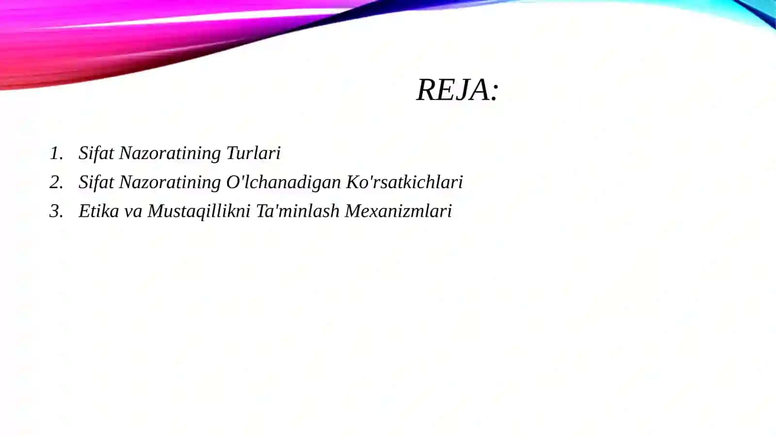 Auditda sifat nazorati muhimligi 2