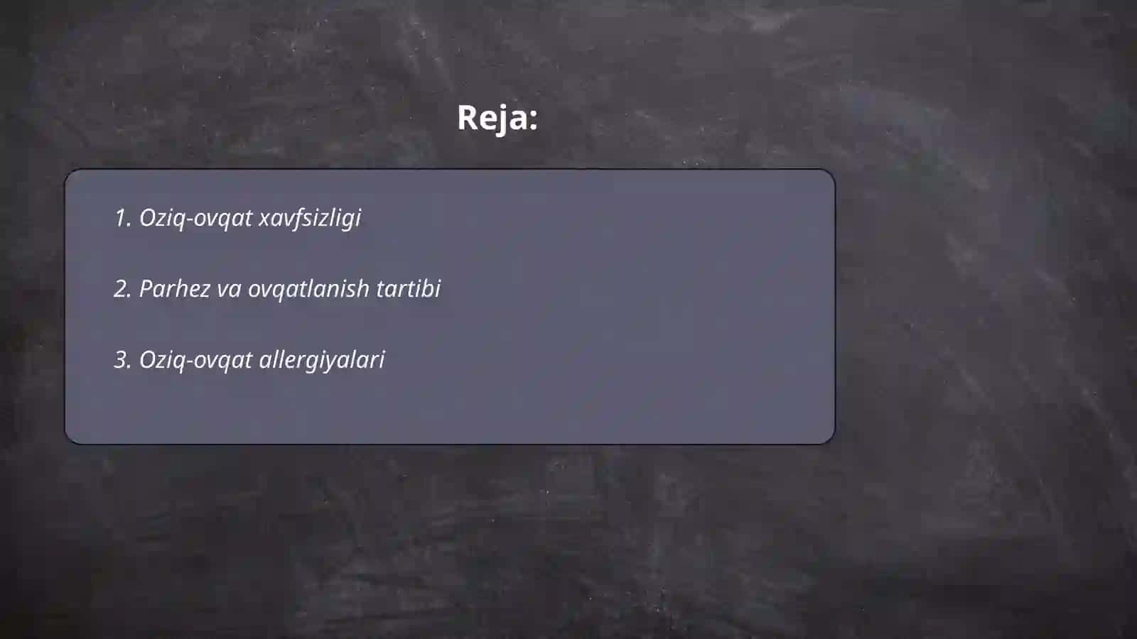 Oziq-ovqat xavfsizligi 2