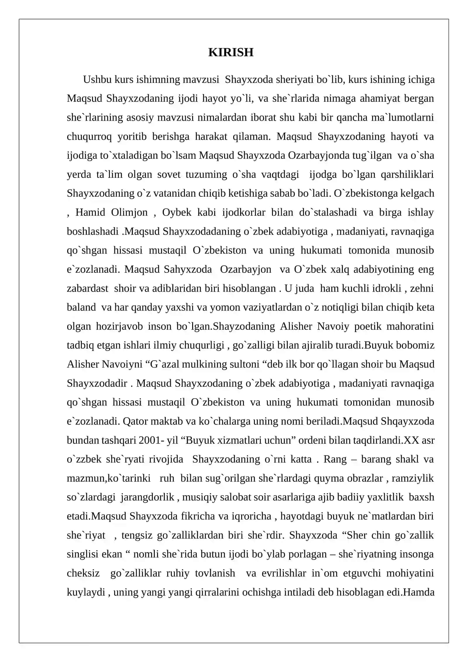 Maqsud Shayxzoda she’riyati 2