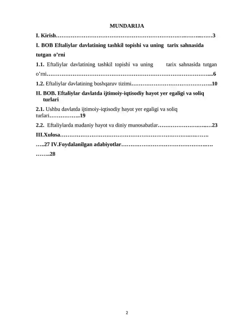 O‘rta Osiyoda Eftalitlar davlati 2
