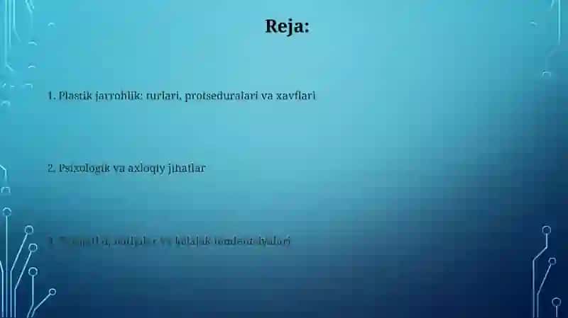 Plastikxirurgiya 2