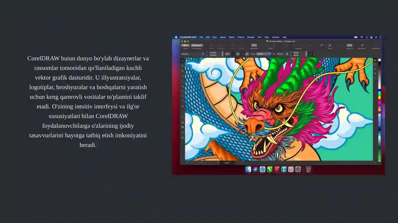 CorelDRAW dasturi bilan ishlash, qo‘shimcha  imkoniyatlari 2