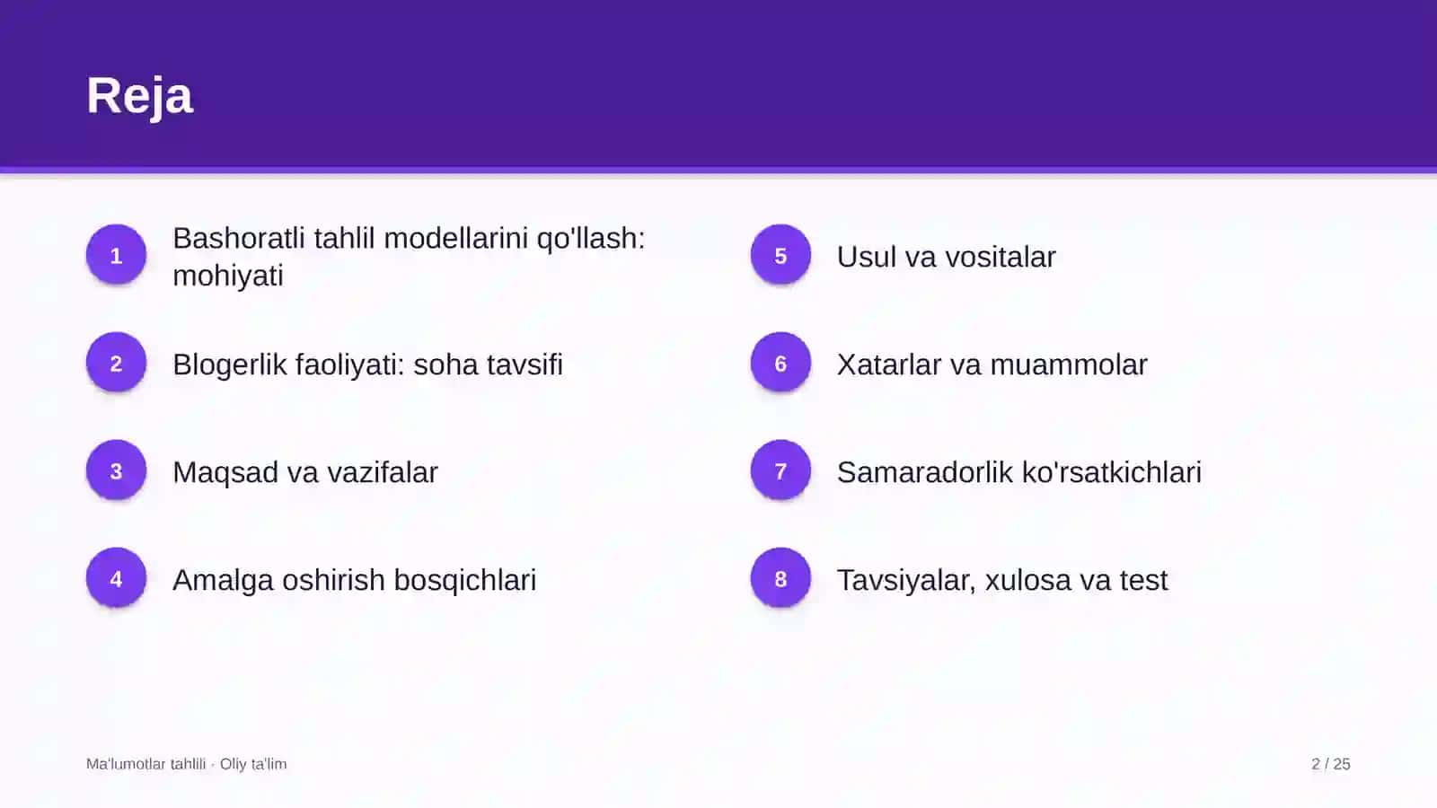 Blogerlik faoliyatida bashoratli tahlil modellarini qo'llash 2