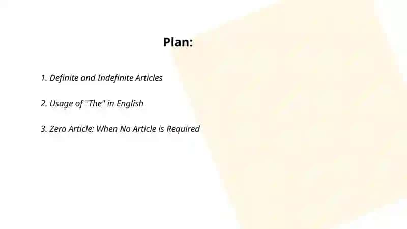 Articles and Determiners 2