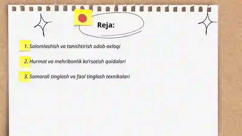 Munosabat etiketi 2
