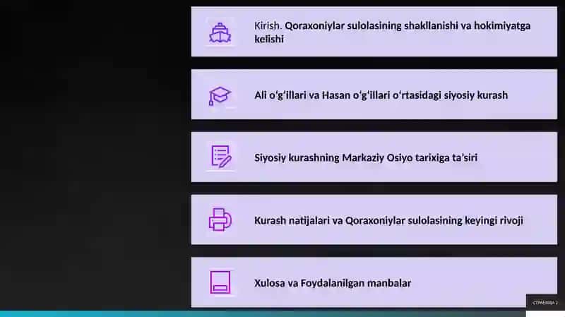 Qoraxoniylar 2